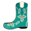 Turquoise Cowboy Boot-Shaped Mint Tin w/ Logo Drop (74 Mints)